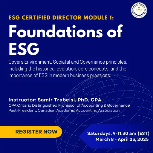 Foundations of ESG